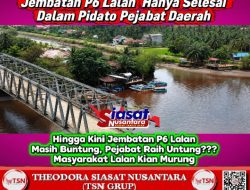 Jembatan P6 Lalan Buntung Hanya Dibangun dalam Pidato, Tongkang Batubara Beraksi Brutal, Pemprov dan Pemkab Dinilai Gagal Total