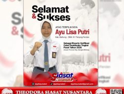 Perwakilan dari Bangka Belitung, Ayu Lisa Putri Siswi SMAN 1 Tanjungpandan Lolos Verifikasi Calon Paskibraka Tingkat Pusat Tahun 2026
