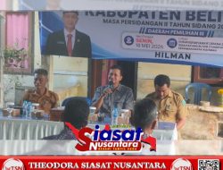Reses DPRD Belitung di Dusun Kepayang Bersama Bang Hilman, Warga Usulkan PJU dan Perbaikan Irigasi Sawah