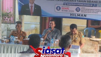 Reses DPRD Belitung di Dusun Kepayang Bersama Bang Hilman, Warga Usulkan PJU dan Perbaikan Irigasi Sawah
