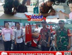 Kodim 0414/Belitung Serahkan Tiga Unit Motor Tosa Angkut Roda Tiga ke 3 Desa Koperasi Merah Putih