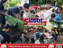 Warga RT.30 Paal Merah Jambi Laksanakan Penyembelihan Sapi Kurban Tiga Hari Setelah Idul Adha