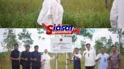 Lapas Tanjungpandan dan Kanwil Ditjenpas Babel Tinaju Lokasi Tanah Hibah dan Pasang Papan Nama Aset Kementerian