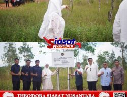 Lapas Tanjungpandan dan Kanwil Ditjenpas Babel Tinaju Lokasi Tanah Hibah dan Pasang Papan Nama Aset Kementerian