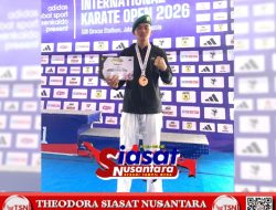 Serda M. Albar, Prajurit Yonif TP 845/Ksatria Satam Raih Juara III di International Karate Open 2026