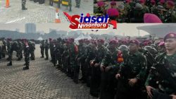 Prajurit Yonif 6 Marinir TNI AL Laksanakan PAM Perkembangan Situasi Nasional di Ibu Kota