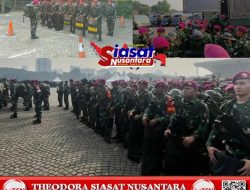 Prajurit Yonif 6 Marinir TNI AL Laksanakan PAM Perkembangan Situasi Nasional di Ibu Kota