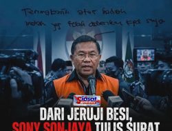 Mantan Waka BGN Sony Sonjaya Unggah Surat Satir Usai Ditahan Kejagung