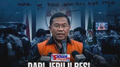 Mantan Waka BGN Sony Sonjaya Unggah Surat Satir Usai Ditahan Kejagung